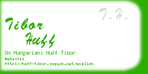 tibor huff business card